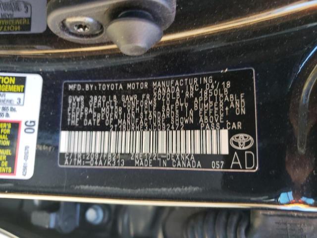 Photo 10 from auction – 2018 TOYOTA COROLLA L with VIN 2T1BURHE3JC092472
