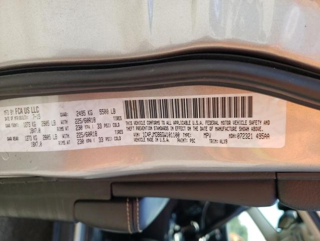 Photo 10 from auction – 2016 JEEP CHEROKEE L with VIN 1C4PJMDB6GW101100