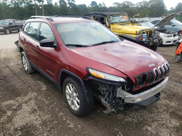 JEEP CHEROKEE S 2015 with VIN 1C4PJLAB3FW761771 - Photo from auction