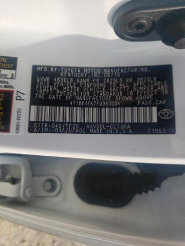 Photo 10 from auction – 2015 TOYOTA CAMRY LE with VIN 4T1BF1FK7FU983004