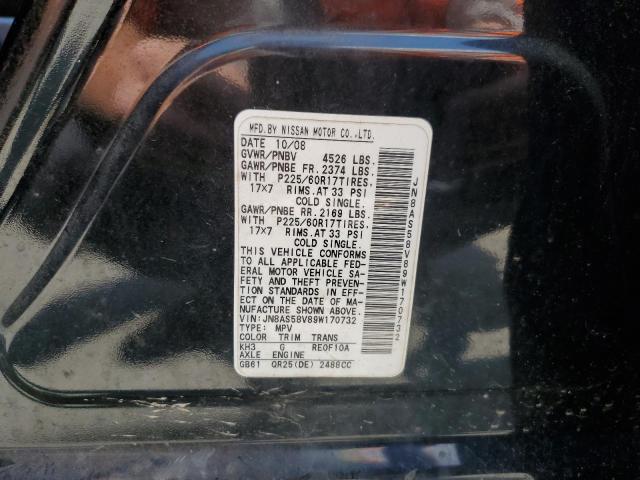 Photo 10 from auction – 2009 NISSAN ROGUE with VIN JN8AS58V89W170732