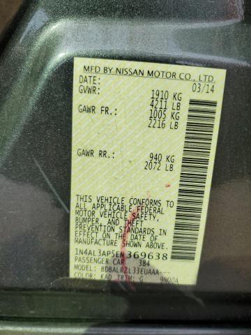 Photo 10 from auction – 2014 NISSAN ALTIMA 2.5 with VIN 1N4AL3AP5EN369638