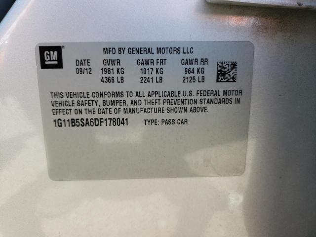 Photo 10 from auction – 2013 CHEVROLET MALIBU LS with VIN 1G11B5SA6DF178041