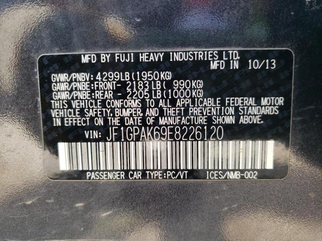 Photo 10 from auction – 2014 SUBARU IMPREZA LI with VIN JF1GPAK69E8226120