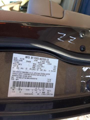 Photo 10 from auction – 2008 FORD EXPLORER X with VIN 1FMEU73E98UA93014