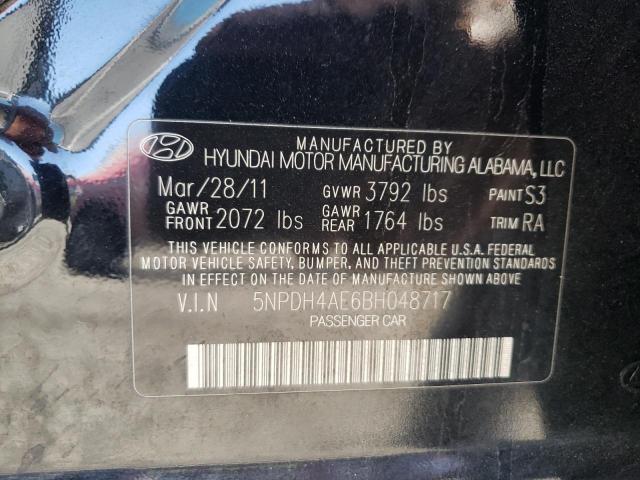 Photo 10 from auction – 2011 HYUNDAI ELANTRA GL with VIN 5NPDH4AE6BH048717