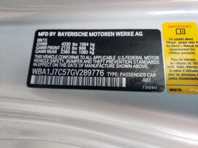 Photo 10 from auction – 2016 BMW M235I with VIN WBA1J7C57GV289776