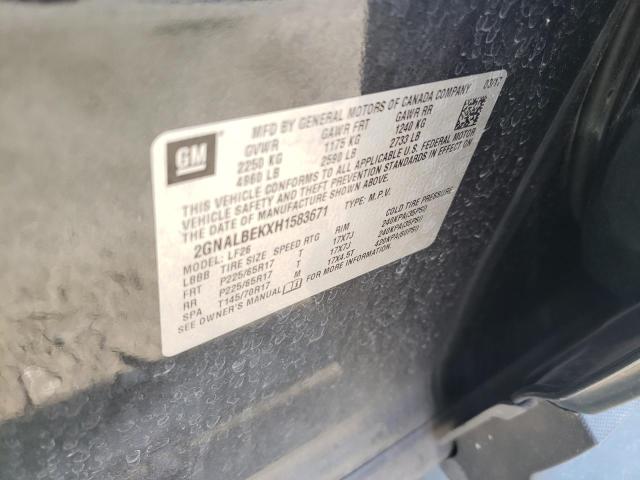 Photo 10 from auction – 2017 CHEVROLET EQUINOX LS with VIN 2GNALBEKXH1583671