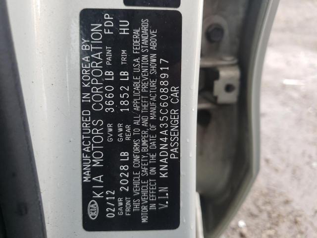 Photo 10 from auction – 2012 KIA RIO EX with VIN KNADN4A35C6088917