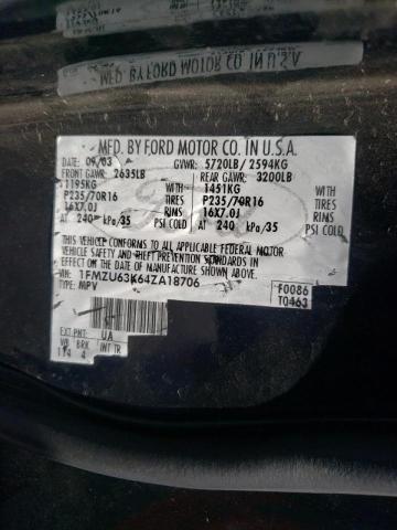 Photo 10 from auction – 2004 FORD EXPLORER X with VIN 1FMZU63K64ZA18706