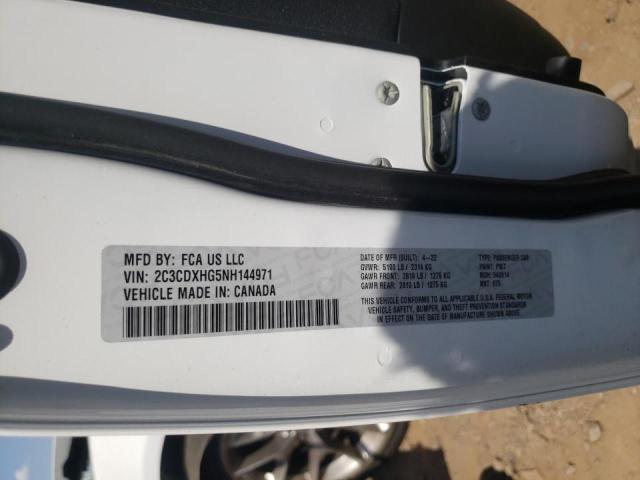 Photo 10 from auction – 2022 DODGE CHARGER GT with VIN 2C3CDXHG5NH144971