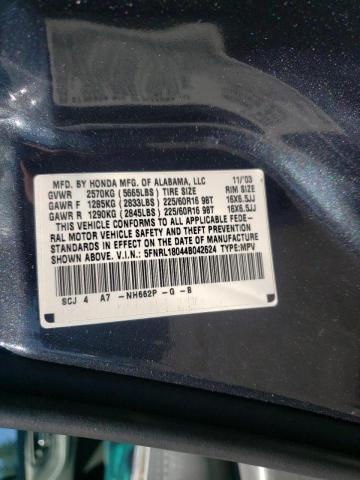 Photo 10 from auction – 2004 HONDA ODYSSEY EX with VIN 5FNRL18044B042624