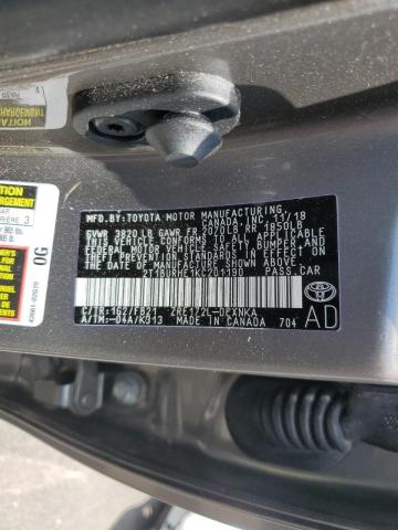 Photo 10 from auction – 2019 TOYOTA COROLLA L with VIN 2T1BURHE1KC201190
