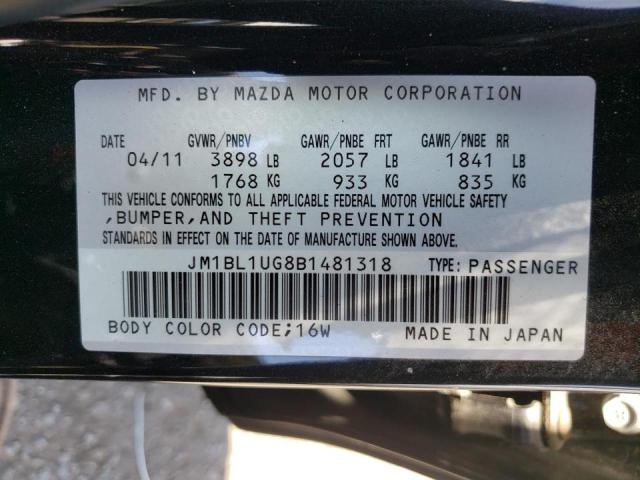 Photo 10 from auction – 2011 MAZDA 3 I with VIN JM1BL1UG8B1481318