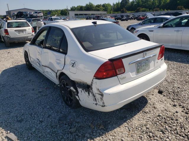 Photo 3 from auction – 2001 HONDA CIVIC DX with VIN 2HGES16291H603896