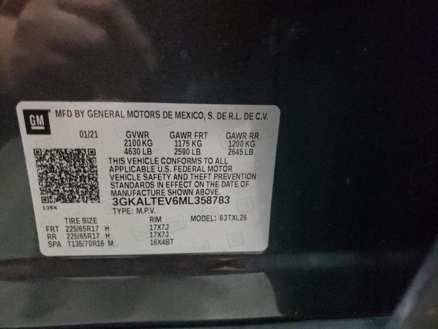 Photo 10 from auction – 2021 GMC TERRAIN SL with VIN 3GKALTEV6ML358783