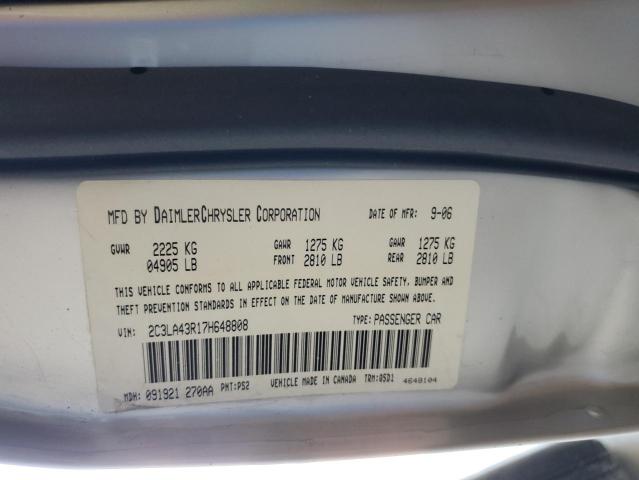 Photo 10 from auction – 2007 CHRYSLER 300 with VIN 2C3LA43R17H648808