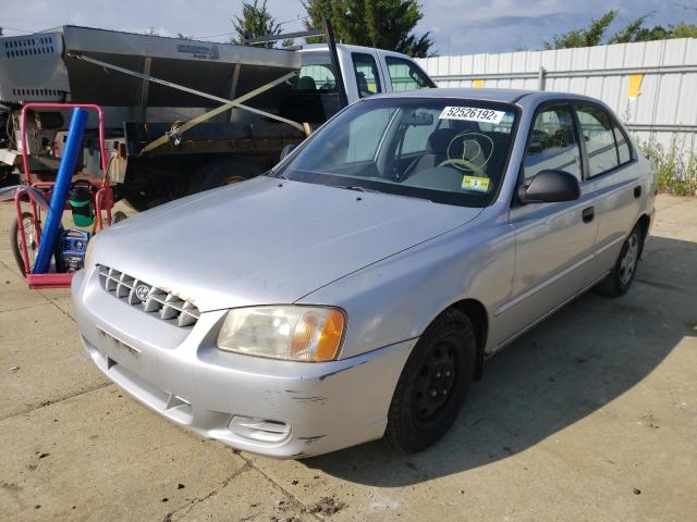 Photo 2 from auction – 2002 HYUNDAI ACCENT GL with VIN KMHCG45C72U400888