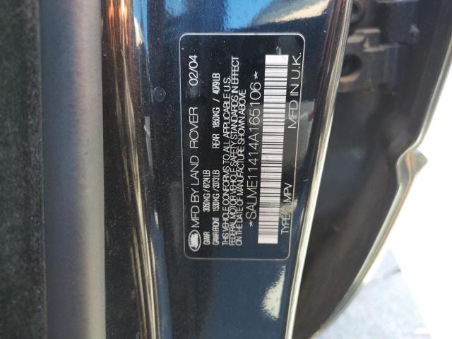 Photo 10 from auction – 2004 LAND ROVER RANGE ROVE with VIN SALME11414A165106