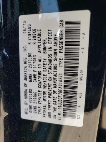 Photo 10 from auction – 2015 ACURA TLX ADVANC with VIN 19UUB3F76FA010263