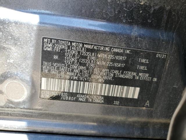 Photo 10 from auction – 2021 TOYOTA RAV4 LE with VIN 2T3F1RFV9MC182413