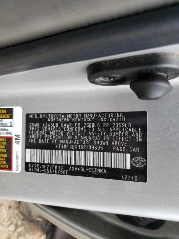 Photo 10 from auction – 2011 TOYOTA CAMRY BASE with VIN 4T4BF3EK1BR109695