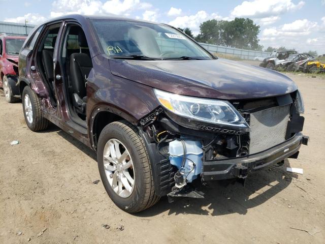KIA SORENTO LX 2014 with VIN 5XYKTCA66EG504512 - Photo from auction