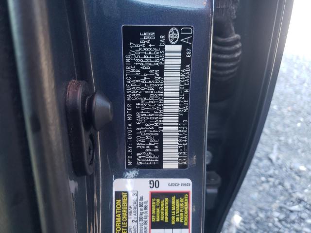 Photo 10 from auction – 2017 TOYOTA COROLLA L with VIN 2T1BURHE9HC868467