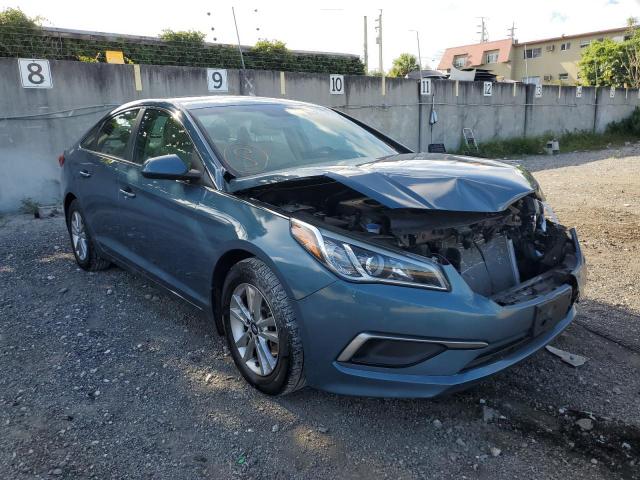HYUNDAI SONATA SE 2017 with VIN 5NPE24AF0HH444827 - Photo from auction