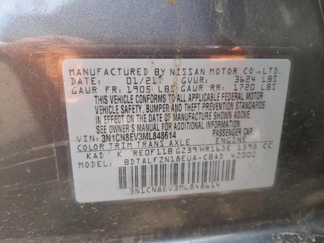 Photo 10 from auction – 2021 NISSAN VERSA with VIN 3N1CN8EV3ML848614