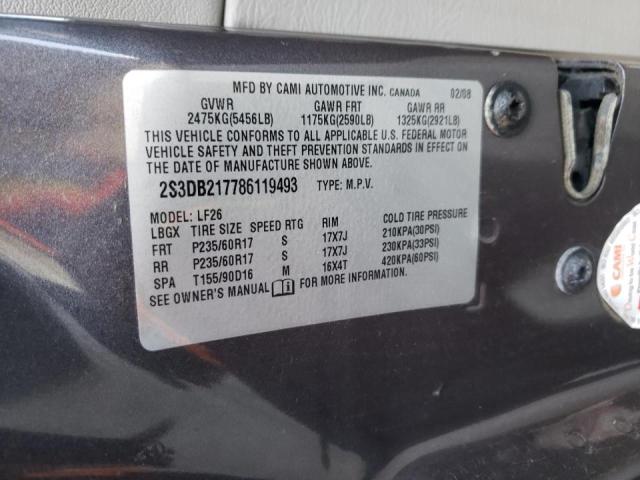 Photo 10 from auction – 2008 SUZUKI XL7 with VIN 2S3DB217786119493