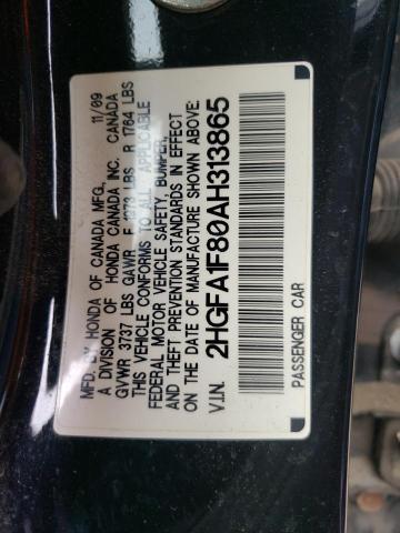 Photo 10 from auction – 2010 HONDA CIVIC EX with VIN 2HGFA1F80AH313865