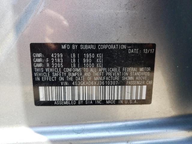 Photo 10 from auction – 2018 SUBARU IMPREZA PR with VIN 4S3GKAD6XJ3610307