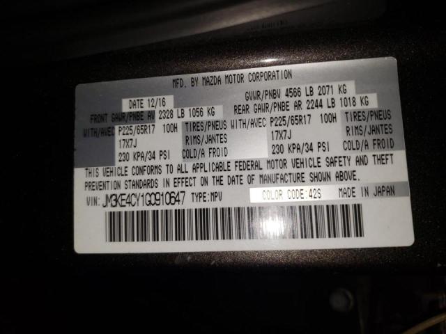 Photo 10 from auction – 2016 MAZDA CX-5 TOURI with VIN JM3KE4CY1G0910647