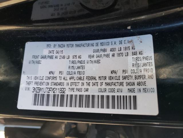 Zdjęcie 10 z aukcji – 2015 MAZDA 3 SPORT z VIN 3MZBM1U72FM211892