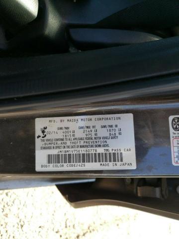 Photo 10 from auction – 2014 MAZDA 3 TOURING with VIN JM1BM1V75E1180778