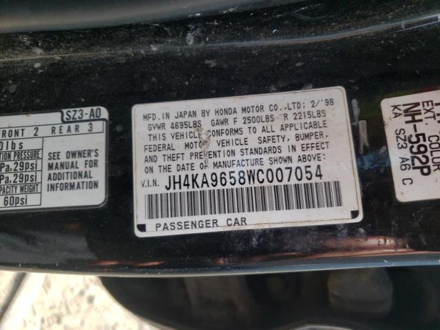 Photo 10 from auction – 1998 ACURA 3.5RL with VIN JH4KA9658WC007054
