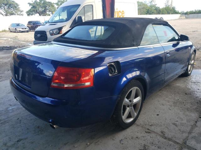 Photo 4 from auction – 2007 AUDI A4 3.2 CAB with VIN WAUDH48H37K017706