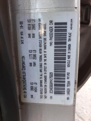 Photo 10 from auction – 2000 CHRYSLER 300M with VIN 2C3HE66G0YH175629