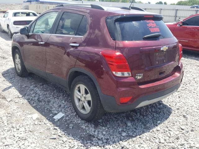 Photo 3 from auction – 2017 CHEVROLET TRAX 1LT with VIN 3GNCJLSB9HL180983
