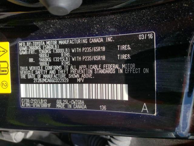 Photo 10 from auction – 2016 LEXUS RX 350 BAS with VIN 2T2BZMCA6GC022929