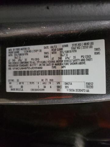Photo 10 from auction – 2013 FORD ESCAPE SEL with VIN 1FMCU9H97DUD55900