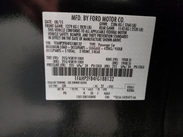 Photo 10 from auction – 2015 FORD TAURUS LIM with VIN 1FAHP2F84FG188132