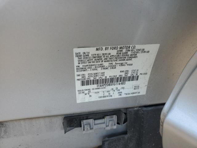 Photo 10 from auction – 2015 FORD TAURUS SE with VIN 1FAHP2D8XFG116483