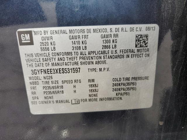 Photo 10 from auction – 2014 CADILLAC SRX LUXURY with VIN 3GYFNEE3XES531597