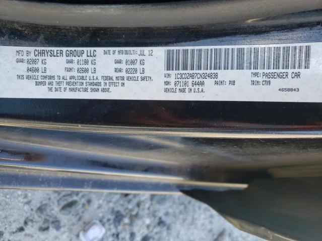 Photo 10 from auction – 2012 DODGE AVENGER SE with VIN 1C3CDZAB7CN324838