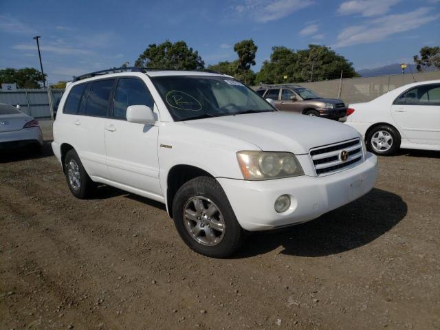 TOYOTA HIGHLANDER 2001 с VIN JTEHF21A010008178 - Фото с аукциона
