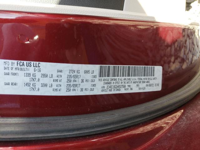 Photo 10 from auction – 2017 CHRYSLER PACIFICA T with VIN 2C4RC1BG3HR527580