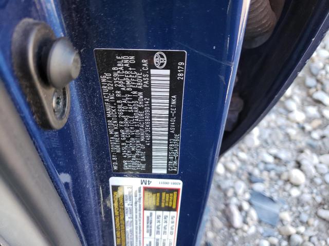 Photo 10 from auction – 2011 TOYOTA CAMRY BASE with VIN 4T4BF3EK6BR090142