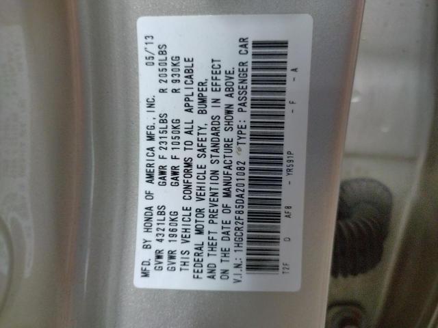 Photo 10 from auction – 2013 HONDA ACCORD EXL with VIN 1HGCR2F85DA201082